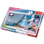 Resim Trefl Unisex Çocuk Mavi Disney Princess Puzzle 