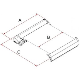 Resim Obus Karavan Tente Fiamma F80s 4.50 X 2.50 Beyaz Tavan Tipi Karavan Tentesi 