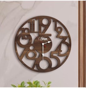 Resim Bk Gift Kişiye Özel İsimli Dekoratif 45cm Ahşap Duvar Saati-8 , Ev Hediyesi , Arkadaşa Hediye , Sevgiliye Hediye Bitmeyen137056 Bk Gift Çok Renkli 