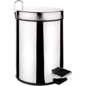Resim Metal Pedallı Çöp Kovası 5 Litre, Şık ve Kullanışlı Ev ve Ofis Için. 
