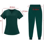 Resim Suntek Kadın Scrubs Kozmetoloji Pet Shop Xl-koyu-yeşil 