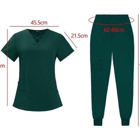 Resim Suntek Kadın Scrubs Kozmetoloji Pet Shop Xl-koyu-yeşil 