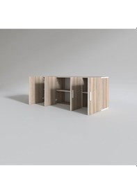 Resim Kenzlife hazır mutfak marina crd 060*150*22 mutfak banyo dolabı kapaklı raflı 