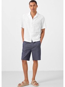 Resim Tommylife Kot Lacivert Standart Fit Dokuma Hafif Esnek Chino Erkek Şort - 81289 Kot Laci 