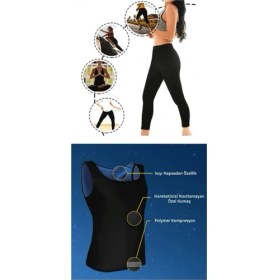 Resim LTG Nova Termal Sauna Tayt + Atlet Takım ( Xxl ) Neotex Terletme Takımı 