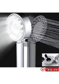 Resim Çift Taraflı 3 Fonksiyonlu Duş Jeli Hazneli Akıllı Duş Başlığı Diğer 