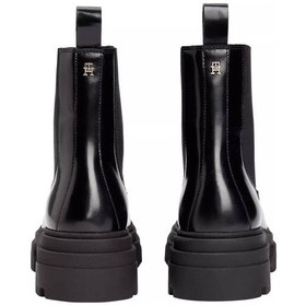 Resim Tommy Hilfiger Kadın Kalın Tabanlı Chelsea Bot - Siyah-10351 Triple Black 