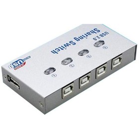 Resim KEEPRO Usb 2.0 Yazıcı Için Anahtarlı 4 Port Sharing Switch 