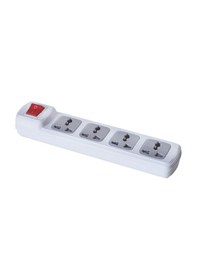 Resim Far F194b 4'lü Anahtarlı Universal Grup Priz 3 Metre Anahtarlı Orta Mesafe 