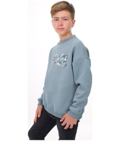 Resim Toontoy Erkek Çocuk Baskılı Sweatshirt Mavi 