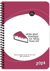 Resim Hisli Şeyler 13 19,5 Haftalık Ajanda - Dünyanın En Tatlısı Renkli 
