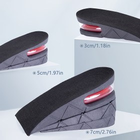 Resim Hava Yastığı ile Sporlar için Rahatlık ve Şok Emici Unisex Çıkarılabilir Yükseklik Artırıcı Tabanlıklar 