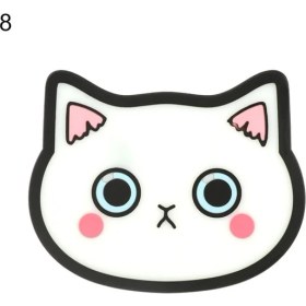 Resim Wangchuang B8 Gösterisi Olarak Karikatür Kedi Şekilli Silikon Yemek Masası Placemat Coaster Mutfak Aksesuarları Mat Bardak Kupa Isıya Dayanıklı Hayvan Kahve Içecek Pedi (Yurt Dışından) 
