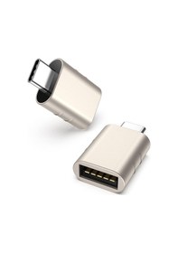 Resim Usb-c To Usb 3.0 Adaptör 2 Li Set Kompakt Yıldız Işığı Dönüştürücü Pratik Seti 