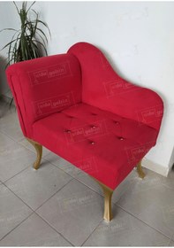 Resim aldagelsin Yeni Model Tekli Köşe Koltuğu Josefin Bench Gold Ayak 