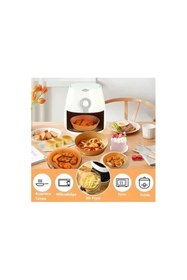Resim Home Her Modele Uyumlu 50 Adet Airfryer Pişirme Kağıdı Hijyenik Yağlı Kağıt Airfryer Hava Fritözü 