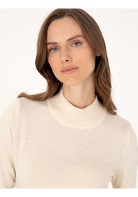 Resim Pierre Cardin Kadın Ekru Kazak /triko 50315768-vr019 Ekru 