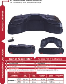 Resim arwic ATV ÇANTASI ANAHTAR KİLİTLİ SİYAH CV 160 