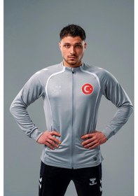 Resim Hummel Target Milli Takım Kamp Eşofman Üstü Gri 