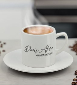 Resim Bk Gift Kişiye Özel Ünvanlı Ve İsimli Yeni İş Hediyesi Türk Kahvesi Fincanı, Sevgiliye Hediye, Arkadaşa Hediye Kobitmeyencom34695 Bk Gift 