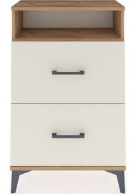 Resim Arges Komodin Tek Raflı 2 Çekmeceli 60x30x96 Çam-aytaşı Atlas Çam 