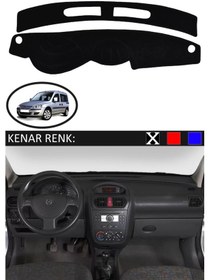 Resim Torpido Koruma Halısı Siyah Kenar Renk Siyah Opel Combo C 2001-2011 İle Uyumlu 