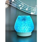 Resim G5 Kristal Şarjlı Masa Lambası - 7 Renk Gece Lambası ve Bluetooth Hoparlör 