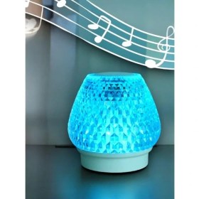 Resim G5 Kristal Şarjlı Masa Lambası - 7 Renk Gece Lambası ve Bluetooth Hoparlör 
