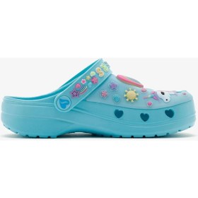 Resim Skechers Heart Charmer - Girly Land Kids Lights Slipper Bantlı Işıklı Çocuk Terlik Mavi 