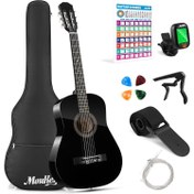 Resim Donner Moukey Basswood Klasik Gitar (Gradation Black) 