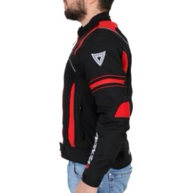 Resim Venom Motosiklet Spin Yazlık Mont Siyah-Kırmızı Motorcu Montu 