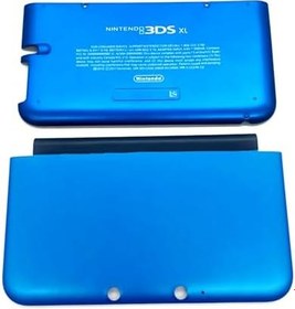Resim Valley Of The Sun Mavi Renk 3DSXL Ekstra Konut Case Üst/Alt Kabukları 2 ADET Set Değiştirme, 3DS XL/LL 3DSLL Eski Büyük El Konsolları, Yeni Özel ABD Edition A/E Yüz Dış Kapak Plakaları Faceplate 