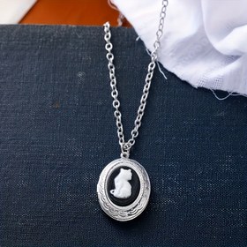 Resim 1pc Bakır Pet Mücevher Kolye ile Açılabilir Kutu, Şirin Preppy Tarzı, Plastik Mozaik, Günlük ve Parti Aksesuarı, Sevgililer Günü Hediyesi Çiftler ve Öğrenciler için - Tüm Mevsimler 