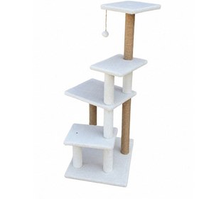 Resim Missidea Mg02 Premium Çok Katlı Uzun Boy Kedi Tırmalama Tahtası Beyaz 