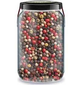 Resim Renkli Karabiber Bi Kavanoz 660 Cc. Cam Kavanozda 4 Renk Mix Tane Karabiber 4 Color Peppercorn 