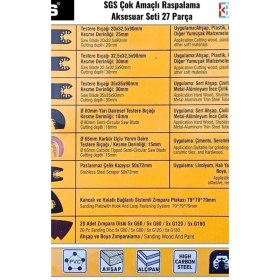 Resim Sgs 1880 Raspalama Seti 27 Parça 