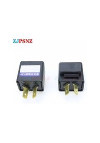 Resim 60v Bip Sesi 2pc-dc12v 48v 60v Flaşör Rölesi Buzzer Bip Sesi Flaşör Rölesi Dönüş Sinyal Flaşör Göstergesi Led Yedek Parça 44563093 