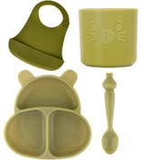 Resim Pandish Huppo Beslenme Seti 4'lü - Yeşil - Yeşil / Standart 