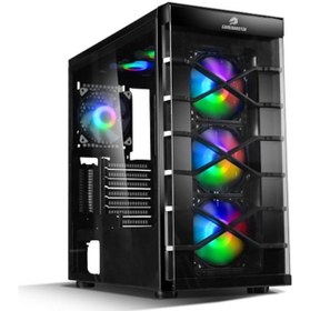 Resim Gamebooster Gb-Pr020Bb Usb3.0 Full Siyah Tempered Glass 7Xrgb Fan 