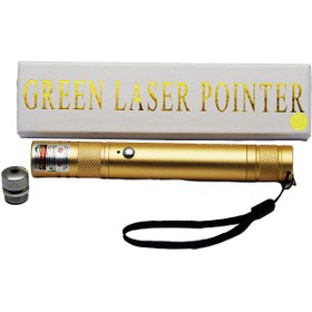 Resim Mcreative LAZER POINTER USB Lİ - GOLD YEŞİL LAZER METAL KASA BEYAZ KUTU (4604) 