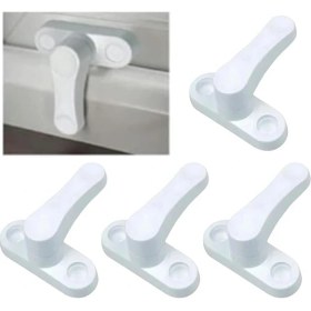 Resim Lidyahan Store 5 Adet Kapı Pencere Hırsız Çocuk Emniyet Kilidi Güvenlik Mandalı Pvc Çekmeli 360 Derece Dönebilir 