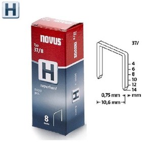 Resim Novus H Tip 37/8mm Süper Sert Zımba Teli 2000 Li Paket 