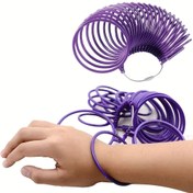 Resim 1pc FlexiMeas FlexiMeas Plastik Bilezik Bilek Boyu Ölçüm Aracı, Ayarlanabilir Yüzük Ölçüm Aleti, Takı Yapımı, El Sanatları ve Boncuklu Aksesuarlar için 