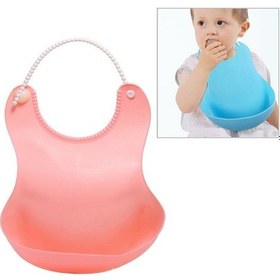 Resim Sones Bebek Küçük Çocuk Yürümeye Başlayan Çocuk Su Geçirmez Silikon Önlük Bebekler Beslenme Öğle Yemeği Rulo Önlük Pembe 
