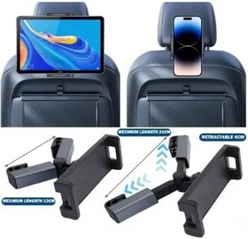 Resim Koltuk Arkası Ayarlanabilir Tablet Telefon Tutucu 