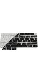 Resim Mcreative Apple Magic Keyboard 3 A2449 A2450 ile Uyumlu Klavye Koruyucu (Us-Ingilizce) Lockkey Touchıd'li Model Siyah 