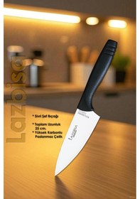 Resim Eco Serisi Mutfak Bıçak Seti Et Ekmek Sebze Pizza Salata Börek Şef Bıçağı 7 Li Set Hds-08 Siyah 