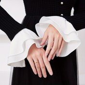 Resim 1 Çift Kadınların Zarif Sahte Manşetleri - Resmi ve Günlük Kıyafetler, Düğün, Parti, Günlük Şık - Kolay Bakım Dekoratif Moda Aksesuarları, Parti Aksesuarları, Geniş Tasarım, Pürüzsüz Dokulu, Dekoratif Kollu, Gelin Aksesuarları 