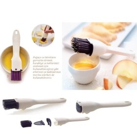 Resim Beyaz Silikon Fırça Yumurta ve Hamur Için, Pratik ve Sağlıklı Kullanım 