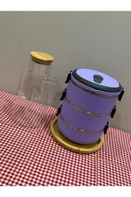 Resim YAZICI Freshbox Sefer Tası Paslanmaz Çelik ve Bambu Set Yağdanlık SET 